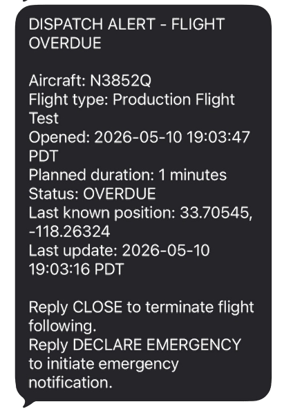 SMS escalation
